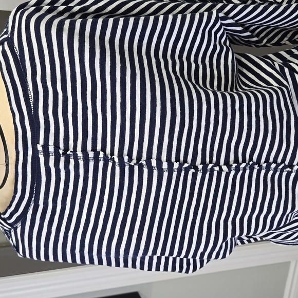 Nordstrom brand C.A.S.L.O.N blue stripe long sleeve M/L - Picture 3 of 6